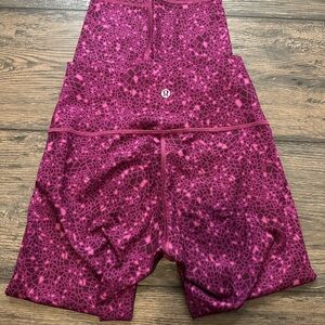 Lululemon Pink Patterned Shorts